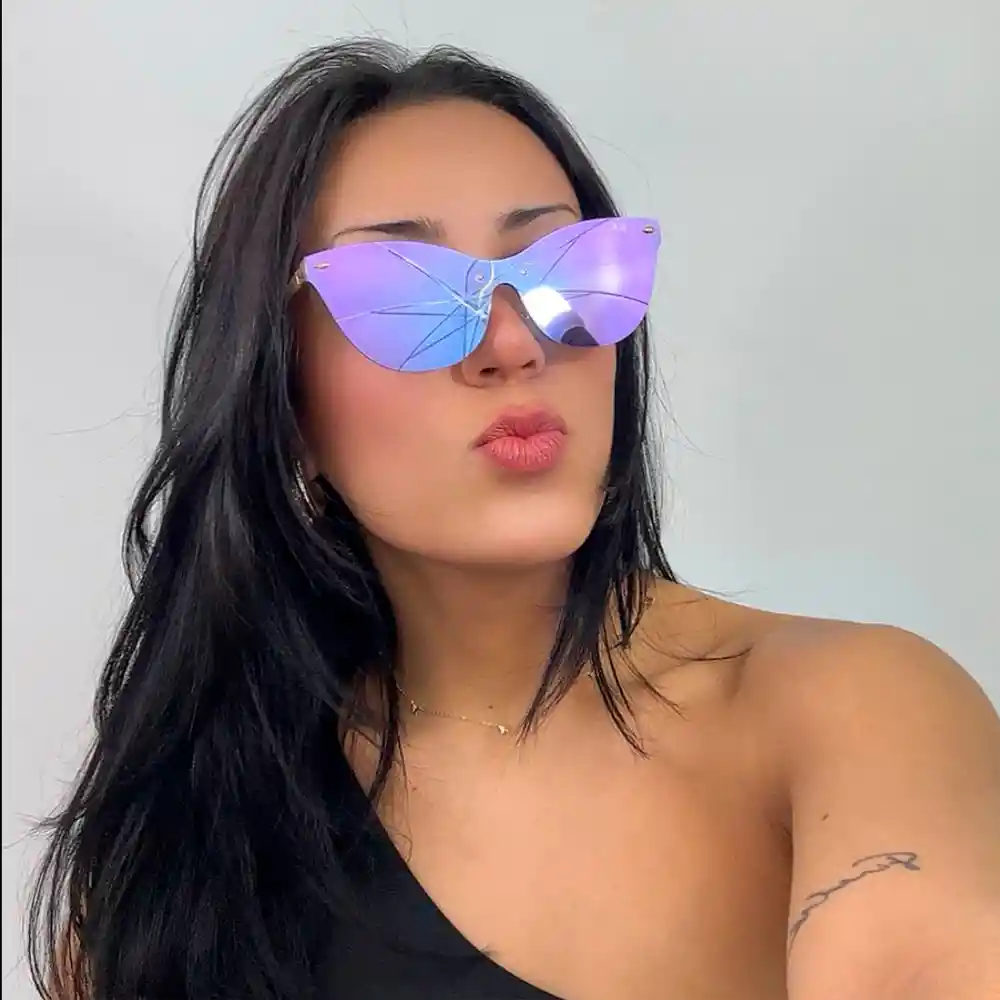 Gafas De Sol Ray Ban Eye Cat Rb3580n 9035/1u Color Violeta Talla 43mm
