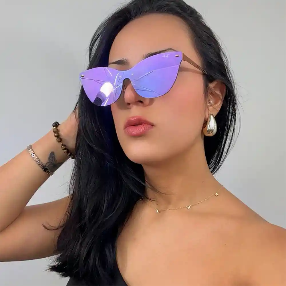Gafas De Sol Ray Ban Eye Cat Rb3580n 9035/1u Color Violeta Talla 43mm