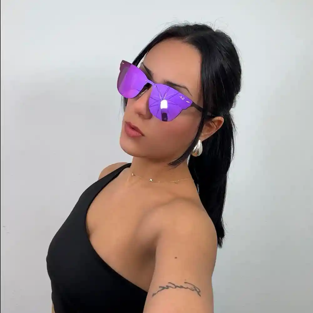 Gafas De Sol Ray Ban Eye Cat Rb3576n 9035/1u Color Violeta Talla 47mm