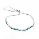 Pulsera Brazalete Pandora Deslizante Azul Ondulada 599436c01 Plata 925 - 18cm