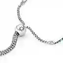 Pulsera Brazalete Pandora Deslizante Azul Ondulada 599436c01 Plata 925 - 18cm