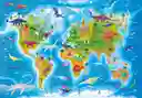 Rompecabezas 180 Piezas Mapa Ilustrado De Dinosaurios Niños