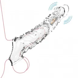 Funda Con Vibración Y Extensión Para Pene Rocco
