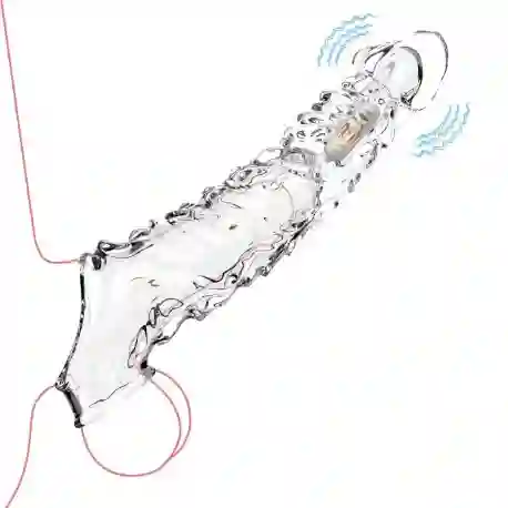 Funda Con Vibración Y Extensión Para Pene Rocco