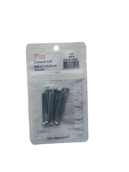 Clavos Puntillas Para Cemento De 4.0 Mm X10 Und