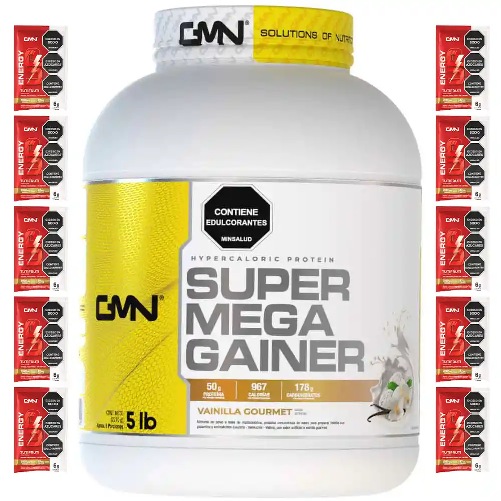 Proteina Super Mega 5lbs + 10 Energy Up
