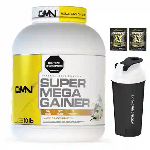 Proteina Super Mega Gainer 10lbs + Termo + Energy X