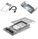 Caja Externa Disco Hdd O Ssd Sata 2.5 A Usb 3.0 Transparente