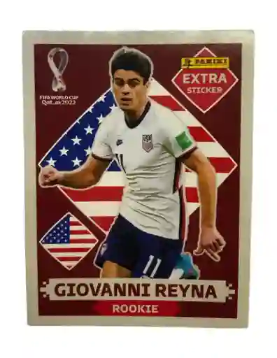Lamina Extra Sticker Base Giovanni Reyna Para Album Panini Copa Mundial Qatar 2022