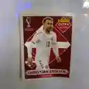 Lamina Extra Sticker Base Christian Eriksen Para Album Panini Copa Mundial Qatar 2022
