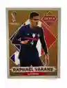 Lamina Extra Sticker Bronce Raphael Varane Para Album Panini Copa Mundial Qatar 2022