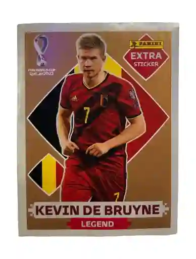 Lamina Extra Sticker Bronce Kevin De Bruyne Para Album Panini Copa Mundial Qatar 2022