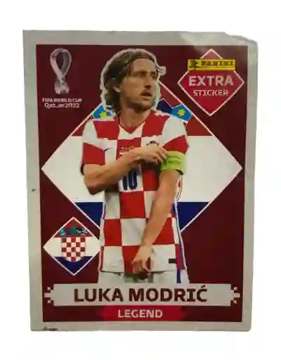 Lamina Extra Sticker Base Luka Modric Para Album Panini Copa Mundial Qatar 2022