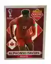 Lamina Extra Sticker Base Alphonso Davies Para Album Panini Copa Mundial Qatar 2022