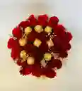 Arreglo Rosa Con Chocolates Ferrero