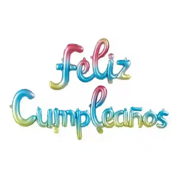 Globo Feliz Cumpleaños Tornasol