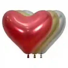 Bolsa De Bombas Metalizadas Forma De Corazon