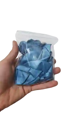 Paquete De Bombas Azul Metalizado X 10 Unidades