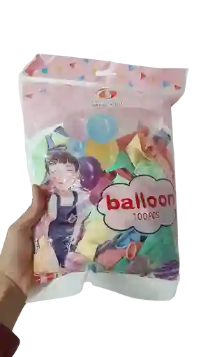 Paquete De Globos X 100 Color Pastel