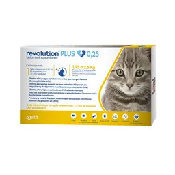Antipulgas Gatos Pipeta Contra Pulgas Y Garrapatas Para Gatos 1 A 2.5 Kg Revolution Gatos