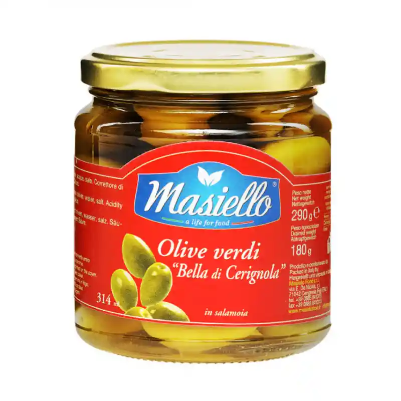 Aceitunas Verdes Cerignola Masiello