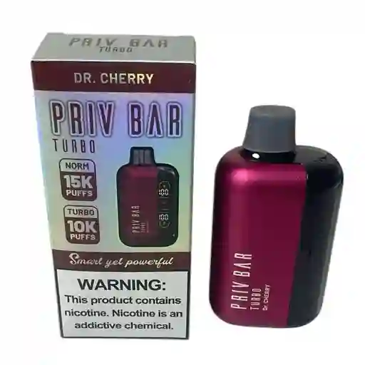 Vape Priv Bar 15mil Puffs Cereza Vaper Vapper Vapeador Cigarrilo Electronico