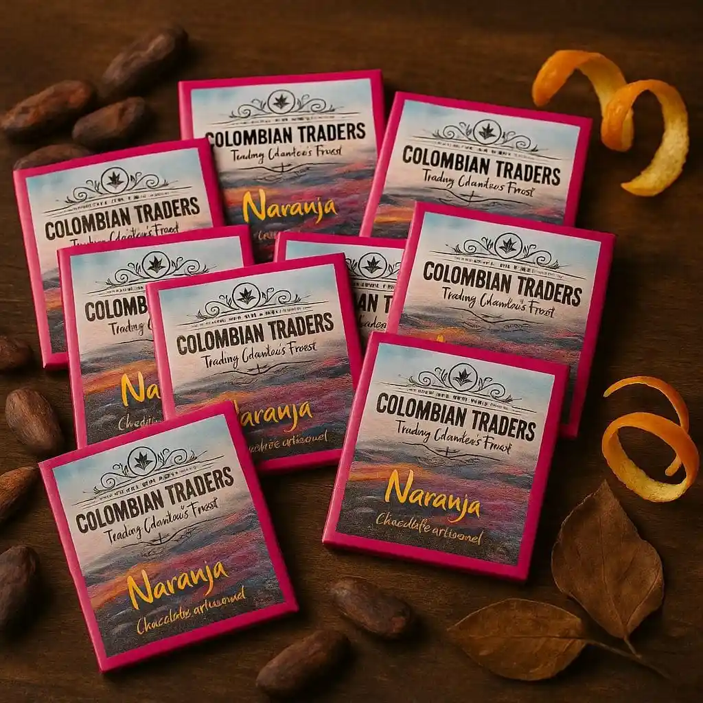 Chocolatina Artesanal 70% Con Naranja