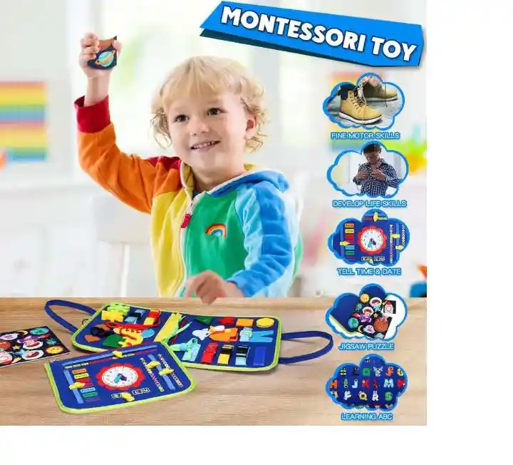 Tablero De Actividades Montessori 165-k2 3 Paginas