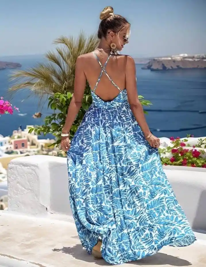 Vestido Largo De Verano Casual Talla S / M