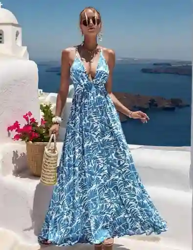Vestido Largo De Verano Casual Talla S / M