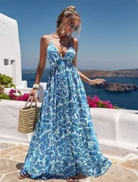 Vestido Largo De Verano Casual Talla L / Xl