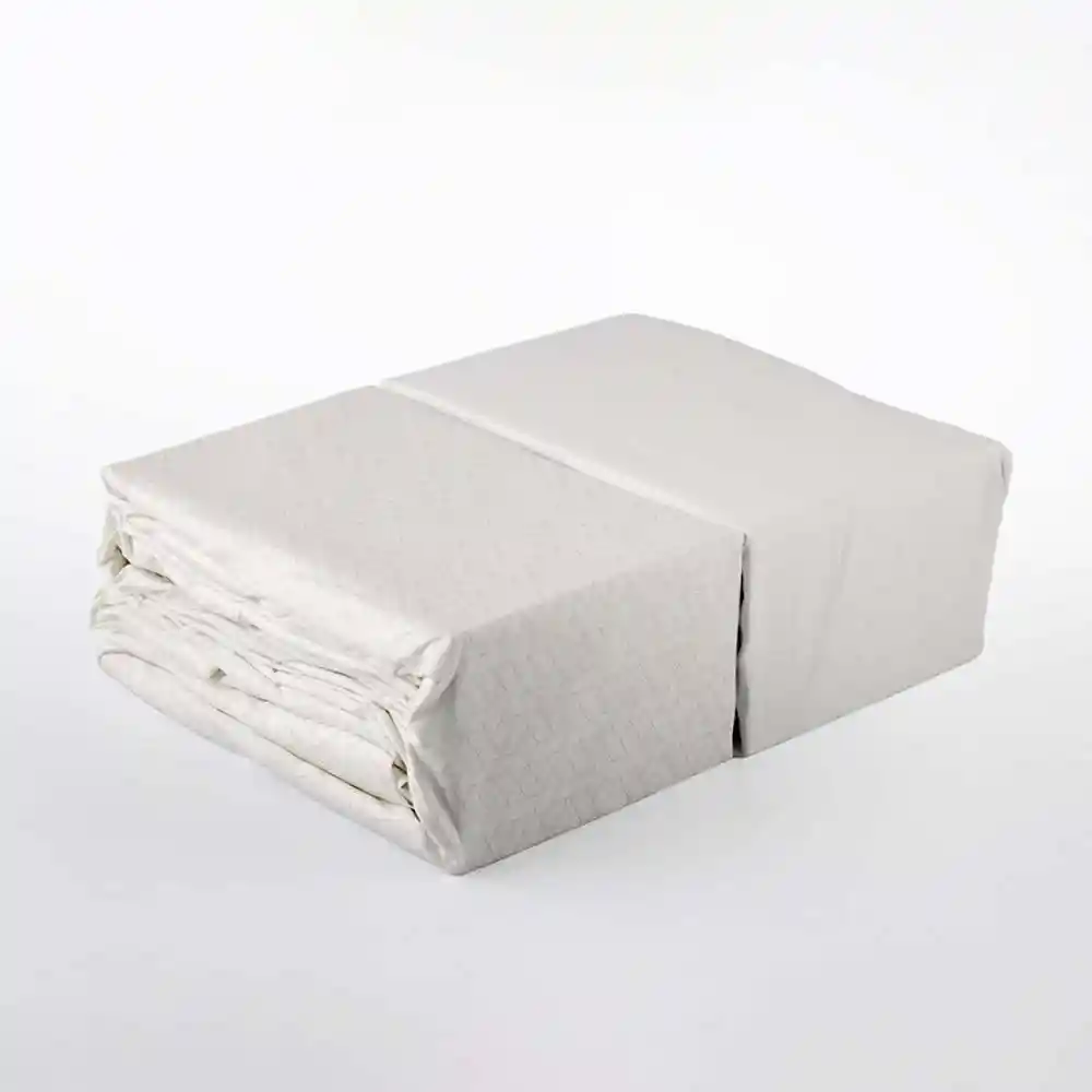 Juego Sabanas Expressions Set Basic Queen Blanco 2 Ud 100% Poliester