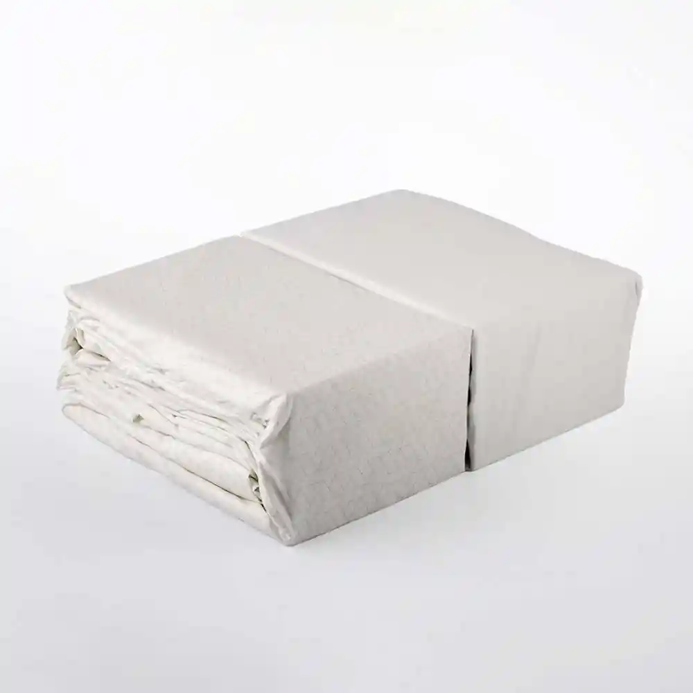 Juego Sabanas Expressions Set Basic King Blanco 2 Ud 100% Poliester