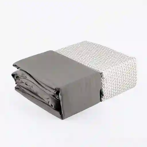 Juego Sabanas Expressions Set Basic Sencillo Gris 2 Ud 100% Poliester
