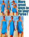 Vestido -pareo-sarong Usalo De Varias Formas De Vacaciones , Estampado Vacaciones En La Playa Para Mujeres