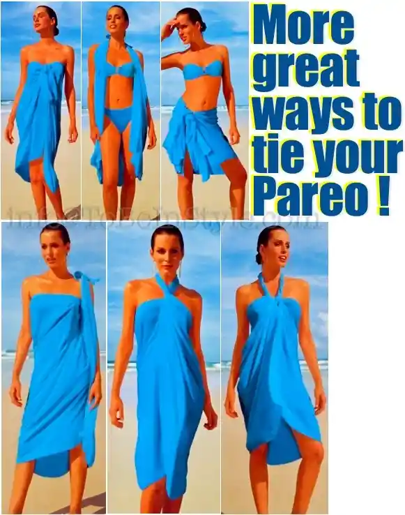 Vestido -pareo-sarong Usalo De Varias Formas De Vacaciones , Estampado Vacaciones En La Playa Para Mujeres