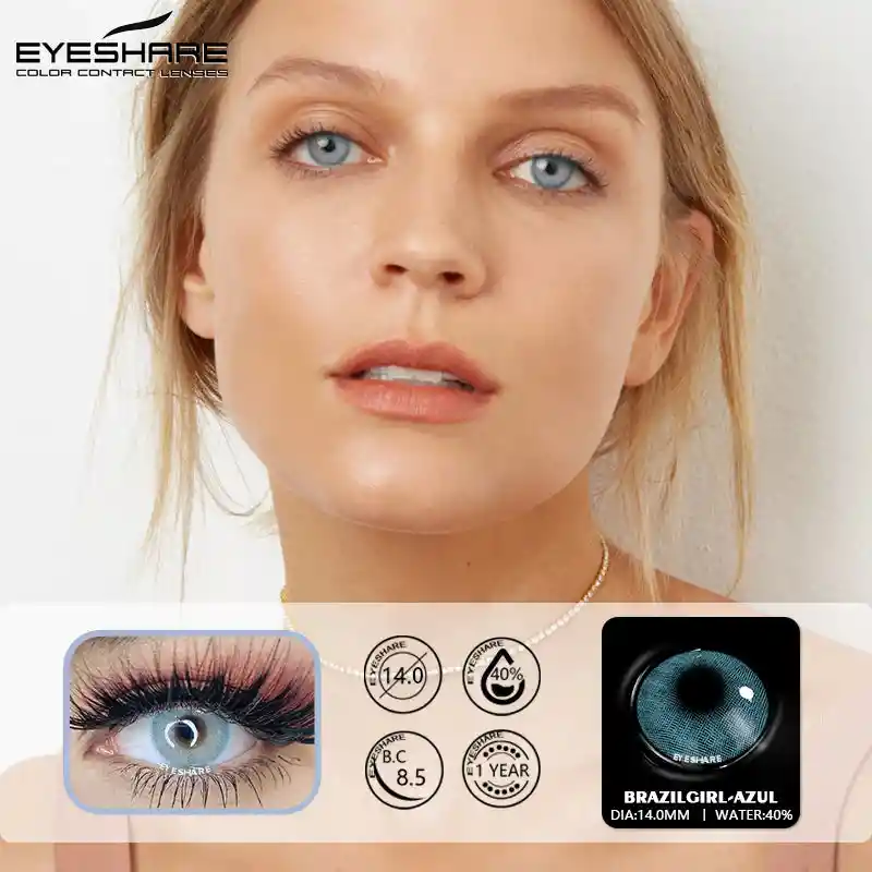 Lentes De Contacto No Formulados Serie Brazil Girl Blue