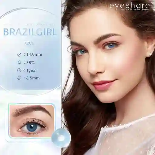 Lentes De Contacto No Formulados Serie Brazil Girl Blue