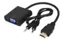 Cable Convertidor Hdmi A Vga Con Audio - Incluye Cable Audio