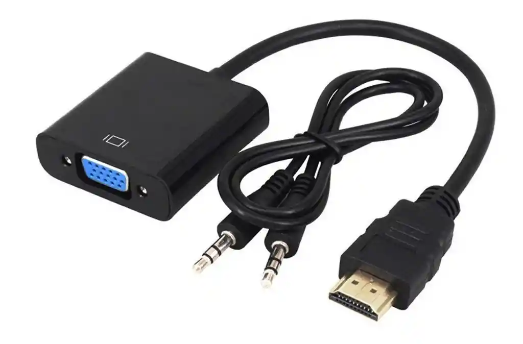 Cable Convertidor Hdmi A Vga Con Audio - Incluye Cable Audio