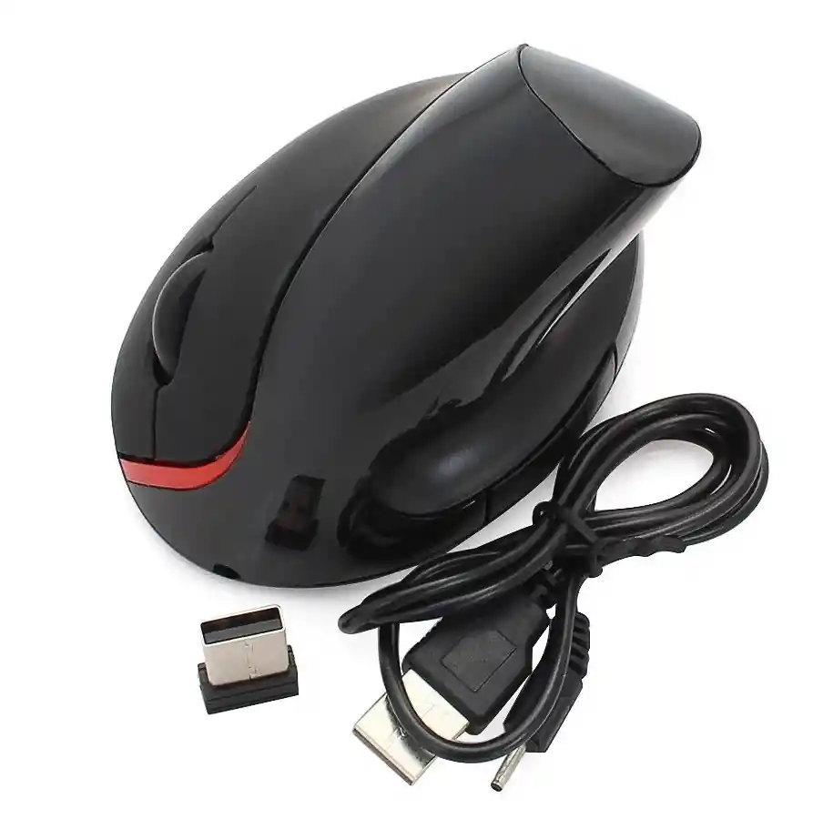 Mouse Inalámbrico Ergonómico Vertical Túnel Carpiano Recarga