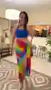 Vestido -pareo-sarong Usalo De Varias Formas De Vacaciones , Estampado Vacaciones En La Playa Para Mujeres