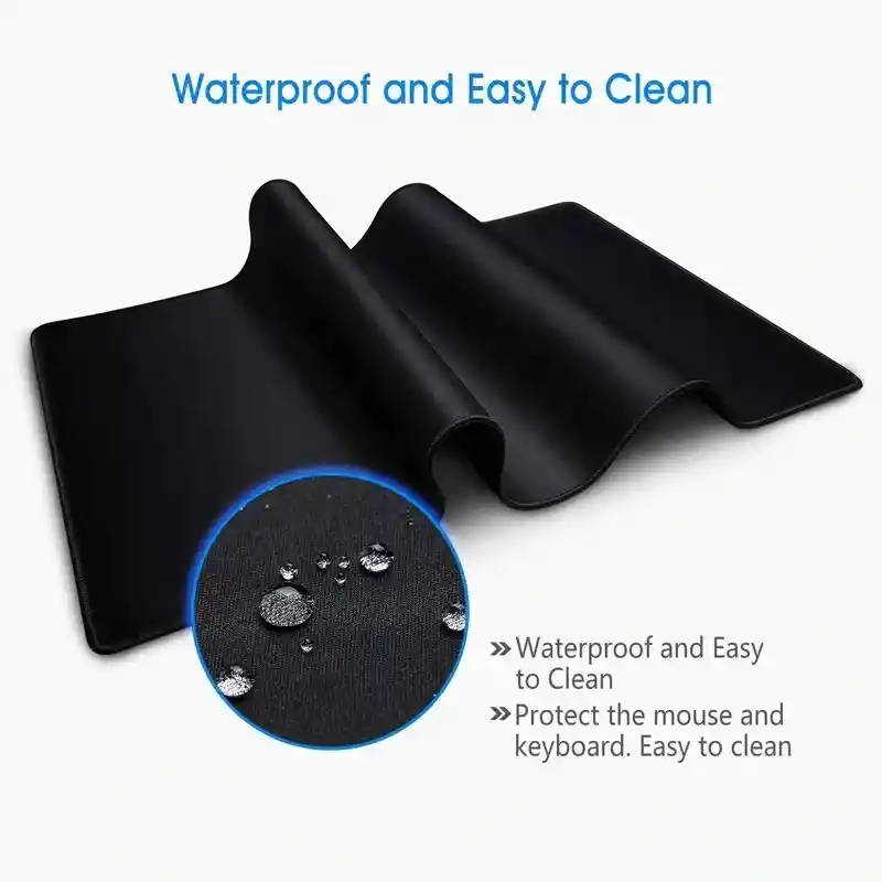 Pad Mouse Extra Largo 80x30 Cm Antideslizante Negro