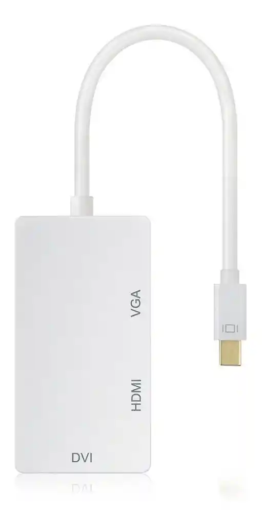 Adaptador 3 En 1 Mini Displayport A Hdmi, Vga, Dvi