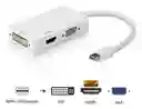 Adaptador 3 En 1 Mini Displayport A Hdmi, Vga, Dvi