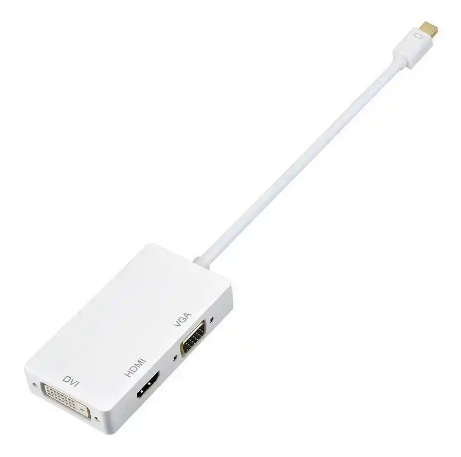 Adaptador 3 En 1 Mini Displayport A Hdmi, Vga, Dvi
