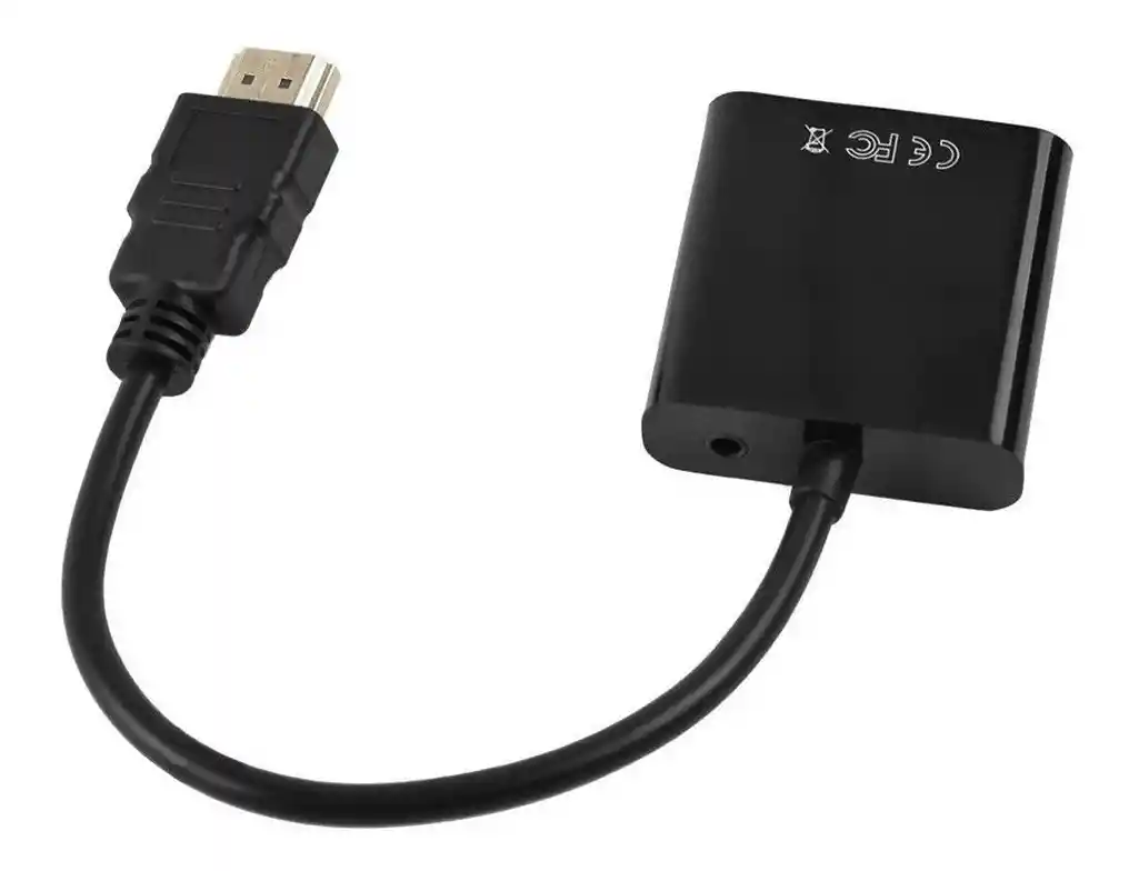 Cable Convertidor Hdmi A Vga Con Audio - Incluye Cable Audio