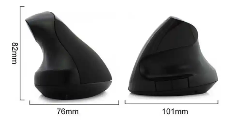 Mouse 5d Vertical Ergonómico Cable Túnel Carpiano Óptico Rosado