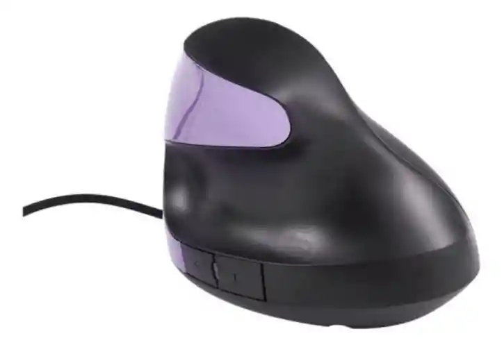 Mouse 5d Vertical Ergonómico Cable Túnel Carpiano Óptico Rosado