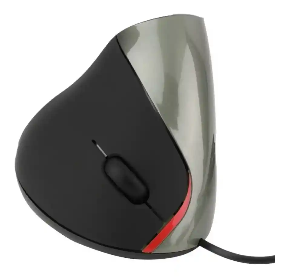 Mouse 5d Vertical Ergonómico Cable Túnel Carpiano Óptico Gris